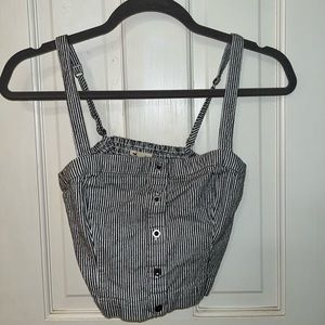 Hollister Striped Cropped Tank